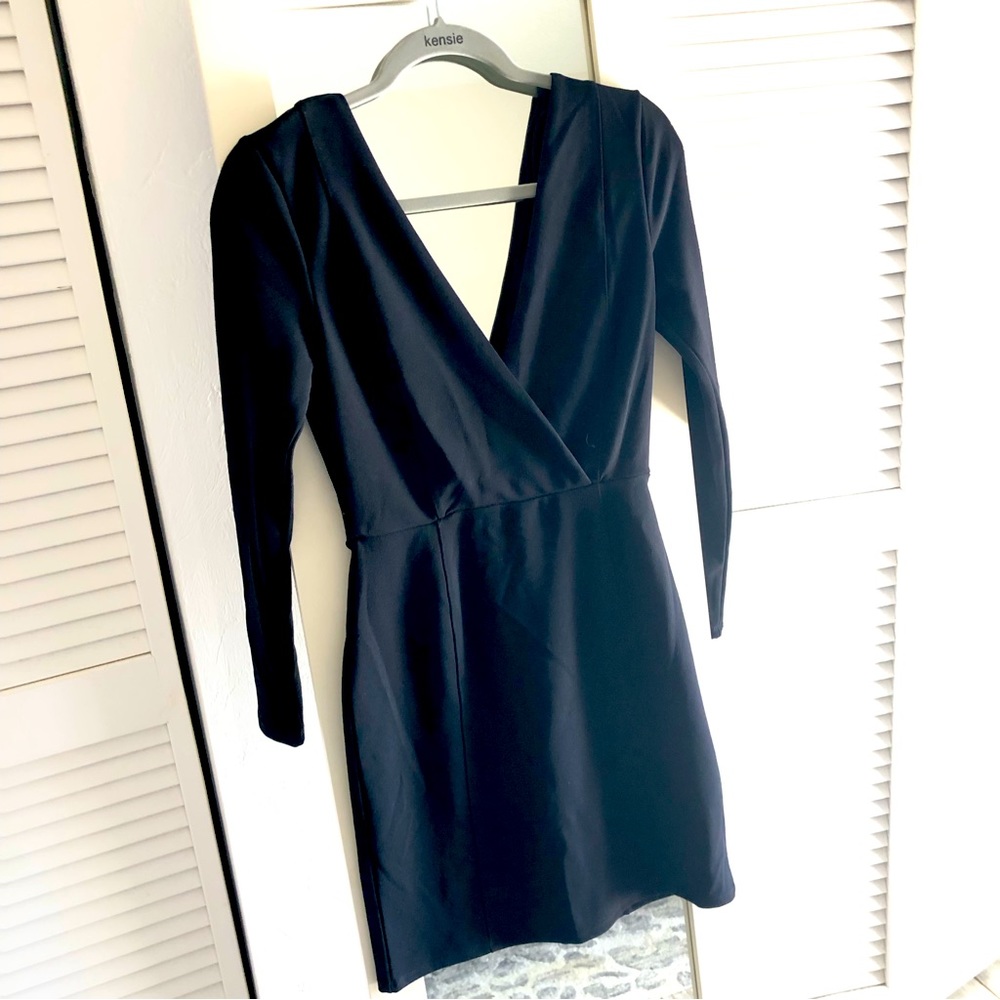 Plunge little black dress